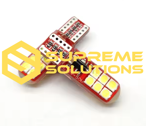 Світлодіодна автолампа T10 3030 12SMD 12–50V CANBUS Nonpolarity Silicone (аналог W5W)