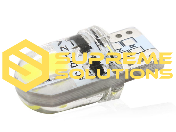 Светодиодная лампа T10-3030-4SMD в силиконовой оболочке — белый свет, 12V