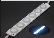 12V Світлодіодний модуль 6SMD-2835 6W над'яскравий IP65 Розмір 136*20mm Білий