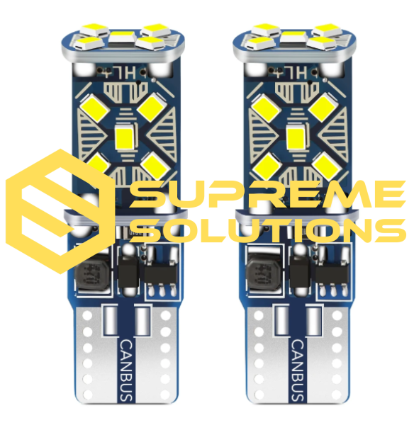 12V LED Bulb T10-2016-15SMD with Philips CANBUS Driver (W5W Equivalent)