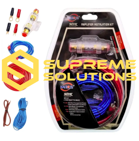 Complete MDK Cable Set for Subwoofer & Amplifier Installation | 12V Car Audio Kit