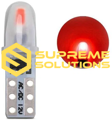 T5-3014-2SMD 12V LED with driver – W1.2W  red