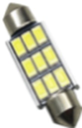 12V FS-5630-9SMD 41MM драйвер CANBUS  (аналог лампи C5W) Білий