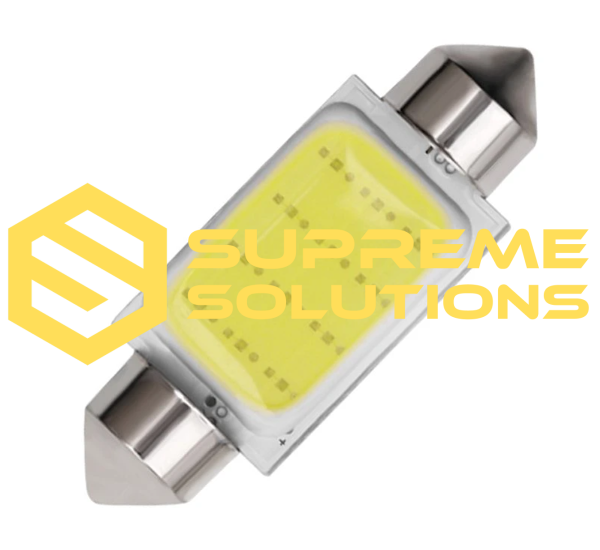 LED Bulb FS COB 12Chips 36mm 12V – 12V White Light C5W Alternative