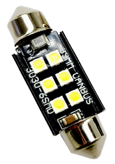 12-24V FS-3030-6SMD 31MM Samsung драйвер CANBUS (аналог лампи C5W) Білий