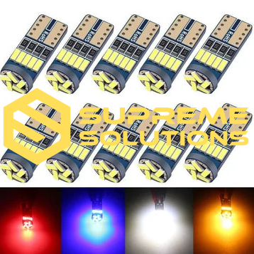 T10 4014 15SMD LED 12V | Red Light | Non-Polarity | CANBUS Compatible
