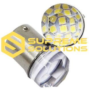 12V 1156 LED Bulb – 3030-9SMD CRISTAL | White | BA15s | Single Contact