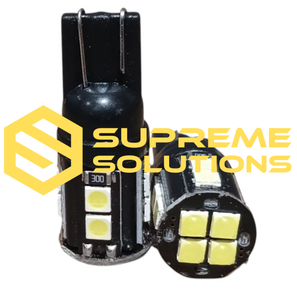 12V Премиум светодиодная лампа T10-3030-12SMD CREE Samsung Black Aluminum (аналог W5W)