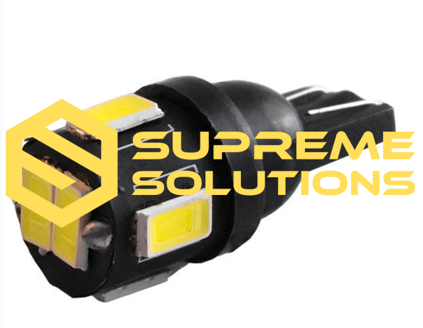 12V LED Car Bulb T10 5630 6SMD (W5W Equivalent)