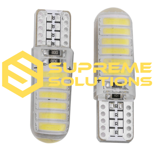 24V LED Car Bulb T10 7020 12SMD Crystal SILICONE (W5W Equivalent)
