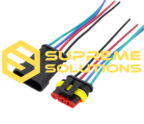4-Pin Sealed Connector Set — Weatherproof Automotive Electrical Connection
