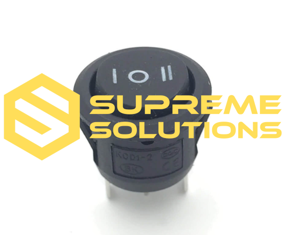 3-Way Rocker Switch KCD1-105-3 | ON-OFF-ON | 3-Pin | 6A 250V | Supreme Solutions