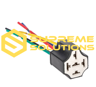 Ceramic Relay Socket (5pin) — Heat-Resistant Connector for Automotive Use