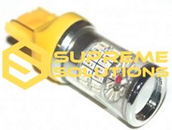 7443-3014-48SMD Yellow 12–24V – dual contact LED bulb for red-lens tail lights