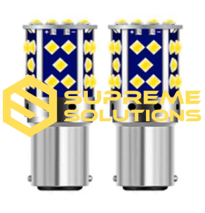 1157 LED Bulb 12–24V — 35 x 3030 SMD CREE + Samsung | Dual Contact | CANBUS | White | P21/5W Replacement
