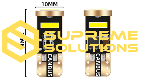 LED лампа T10-7020-3SMD Korean Chip 12–24V Super CANBUS (аналог W5W) – Білий