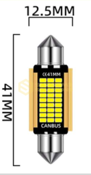 FS-2016 - 27 SMD LED Bulbs 41 mm with CANBUS – White Light