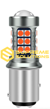 1157-3030-30SMD FLASH Samsung 12–24V Червона – двоконтактна LED-лампа P21/5W з ефектом миготіння