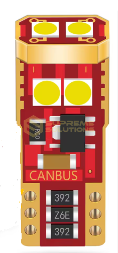 LED лампа T10-3030-6SMD SUPER CANBUS (12–40V, білий)