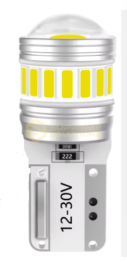 T10 LED 17SMD 3014 + 1SMD 3030 CANBUS 2.5W (Білий) з лінзою