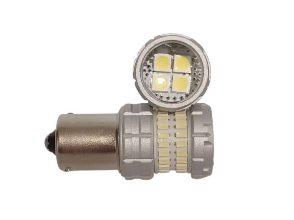 LED лампа 1156 3014-48SMD + 4SMD 3030 (9–30V, одноконтактна, білий)