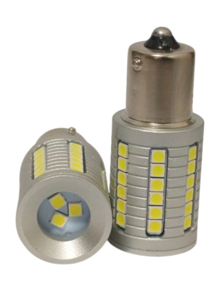 1156-3030-45SMD 12–48V 28W White – High-Brightness Single-Contact LED Bulb P21W with SUPER CANBUS