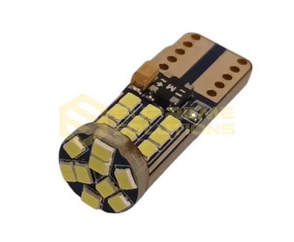О 12-24V T10-2016-27SMD драйвер Super CANBUS (аналог лампи W5W) Білий