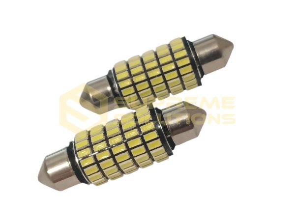 Світлодіодна лампа FS 41MM 12–24V 55SMD 3014 з драйвером CANBUS — біла