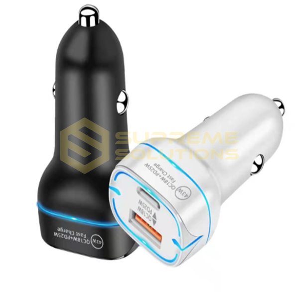 Автомобильная зарядка PD30W + QC3.0 18W (48W) с поддержкой PPS