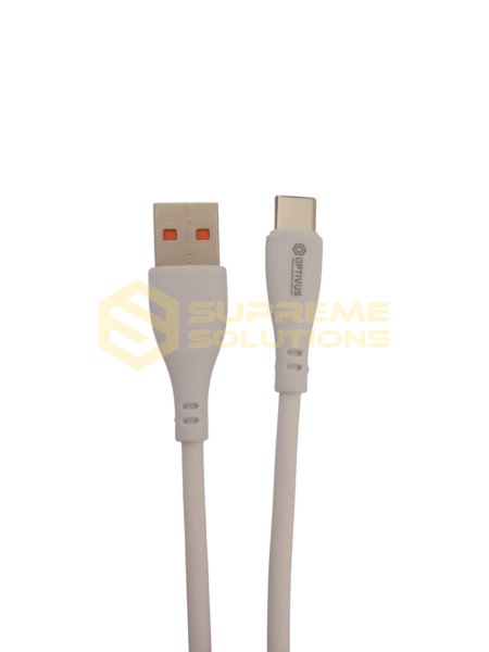 Кабель OPTIVUS USB → Type-C 5A з силіконовою ізоляцією