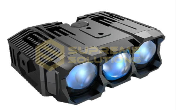 OPTIVUS Hidden Type 100W Три-лінзова LED-фара з білим і жовтим світлом (12V/24V)