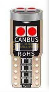 LED Bulb T10 W5W 3030-6SMD CANBUS 12-18V Red