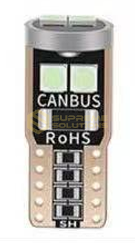 Світлодіодна LED лампа T10 W5W 3030-6SMD CANBUS 12-18V Зелена