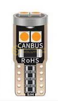 Світлодіодна лампа T10 W5W 3030-6SMD CANBUS 12-18V Жовта