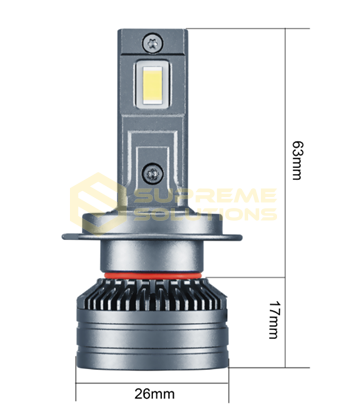 9-60V S-8 MINI  H7 6000K  COOLER 55W 11000LM IP68