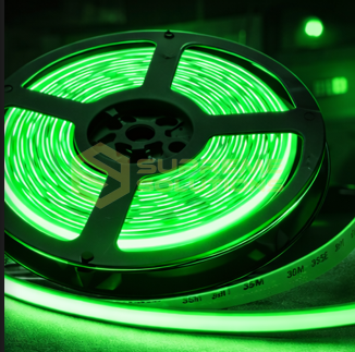Світлодіодна COB стрічка 12V 5 метрів зелена