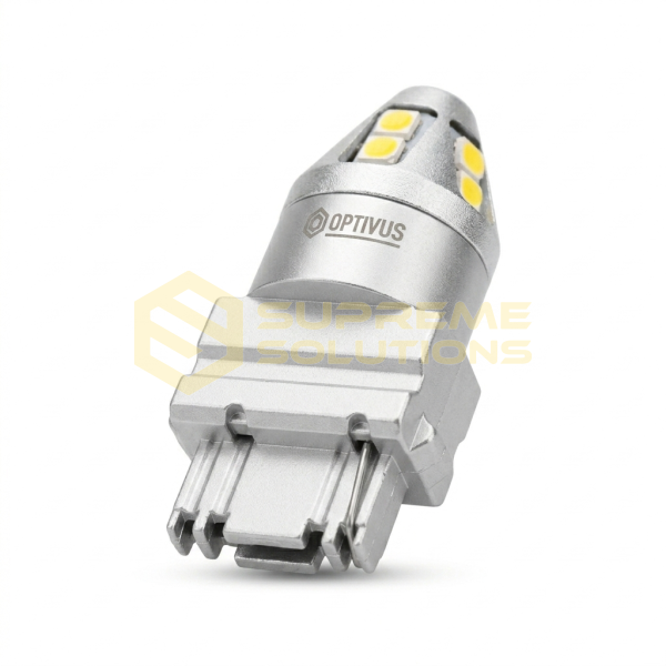 9-80V 3157 P27/7W 3030-10SMD Samsung CANBUS LED лампа Белая OPTIVUS