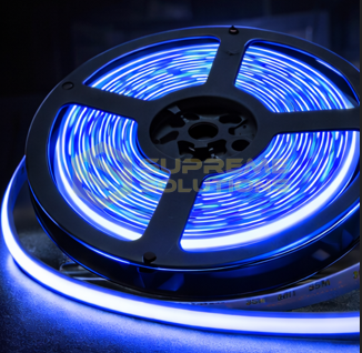 Світлодіодна COB стрічка 24V 5 метрів Синя суцільне світло LED стрічка