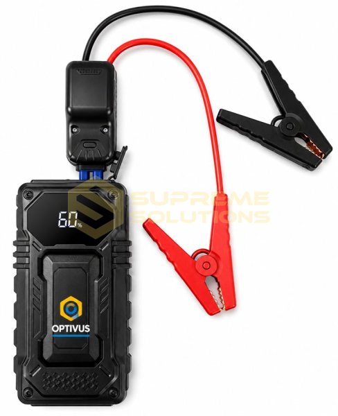 Пуско-зарядний пристрій OPTIVUS RLA-07-JP 8000mAh 400A/800A з LED-дисплеєм та Power Bank