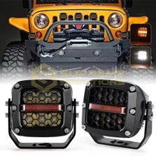 LED додаткове світло 60W 12-24V Біле світло + Жовтий стробоскоп OPTIVUS Off-Road