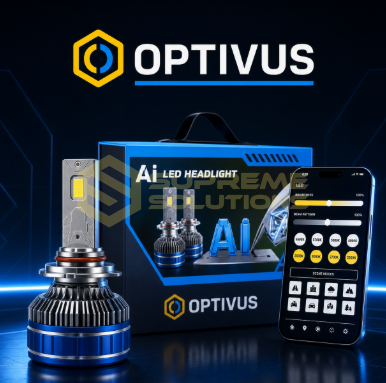 9-32V H7 LED лампы OPTIVUS S-AI PRO 100W 3000K-8000K с управлением через APP