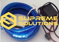 12V Гнучка неонова світлодіодна стрічка (1м) Синій
