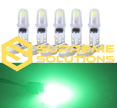 T5-3014-2SMD LED 12V з драйвером – аналог лампи W1.2W-- Зелений