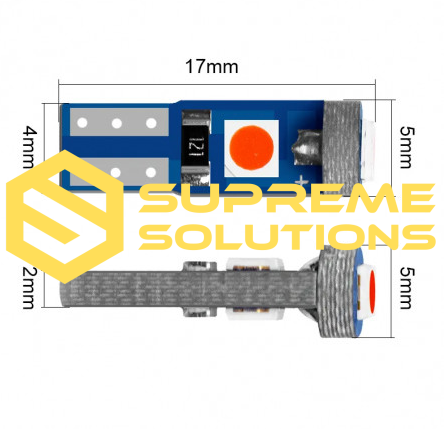 T5-3030-3SMD Samsung 12V red