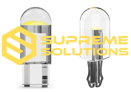 T10-1COB 2D LED Bulb 12V White | W5W Replacement | Supreme Solutions