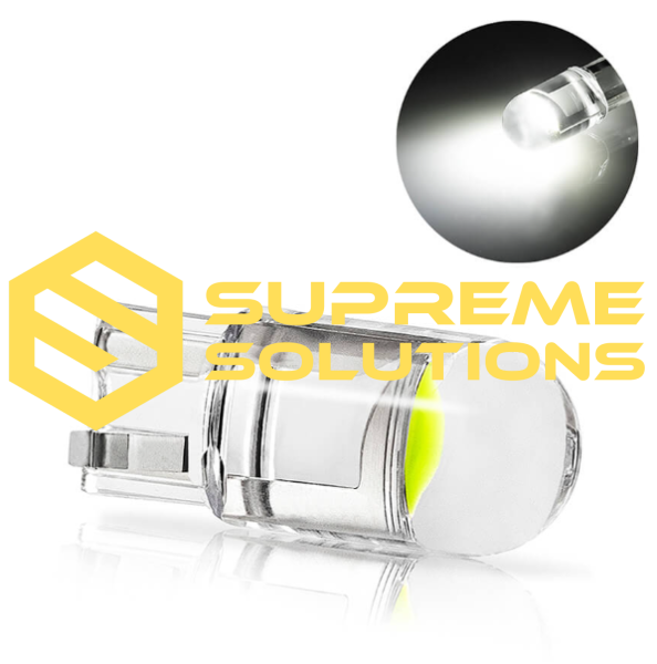 T10-1COB 2D LED Bulb 12V White | W5W Replacement | Supreme Solutions