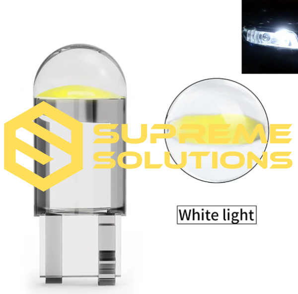 T10-1COB 2D LED Bulb 12V Blue | W5W Replacement | Supreme Solutions