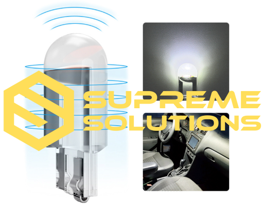 T10-1COB 2D LED Bulb 12V Green | W5W Replacement | Supreme Solutions