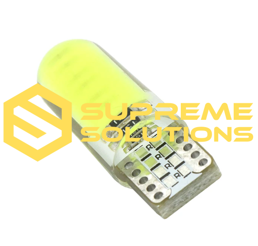 T10 LED Rainbow Silicone Bulb with CANBUS (12V) White