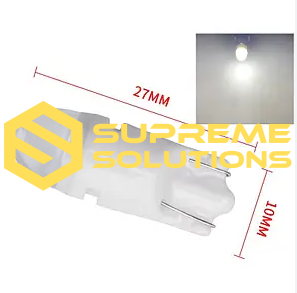Mini T10 LED Bulb 10–15V | 3x2835 SMD | Ceramic | White Light